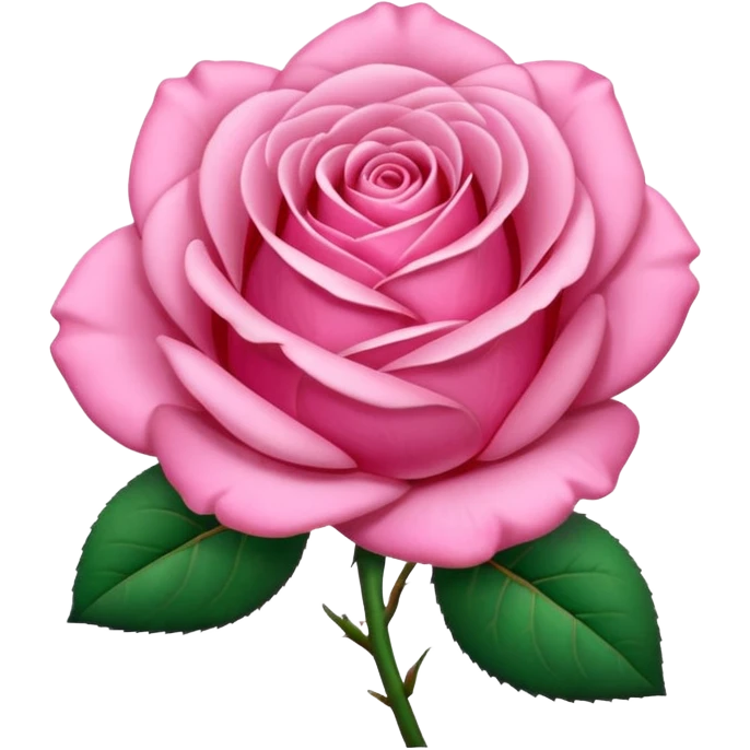 Pink rose emoji