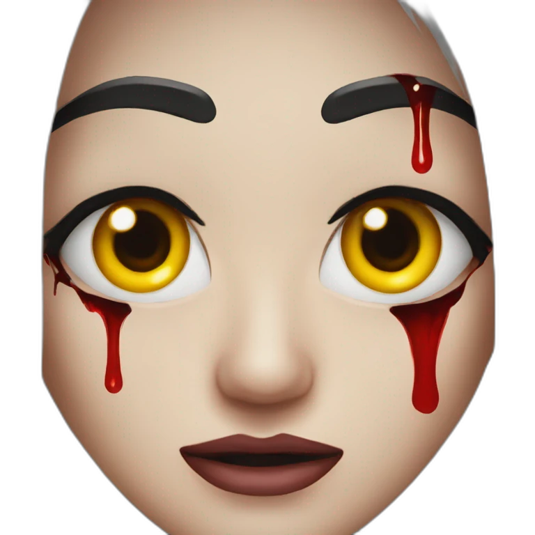 Bloody eyes emoji