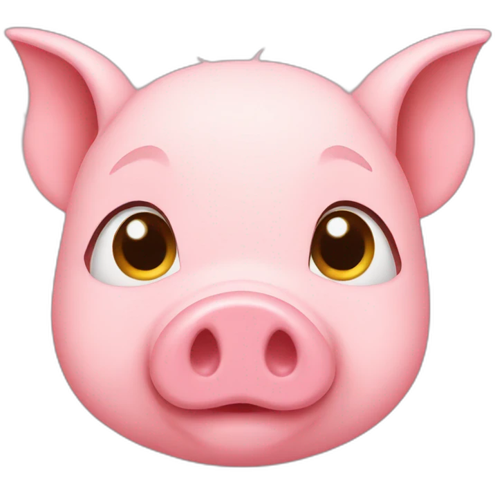 Pig shows class emoji