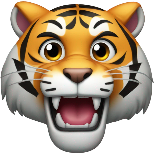 tiger open mouth emoji