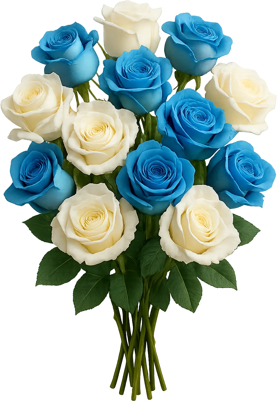 bouquet of white and blue roses , remove background emoji