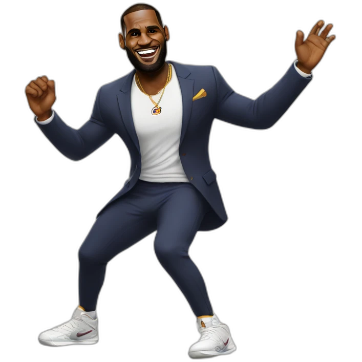 Lebron James dancing emoji