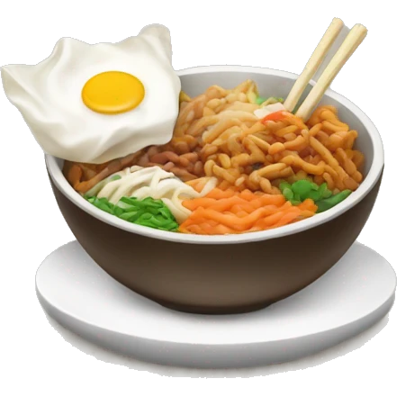 Eating korean food emoji
