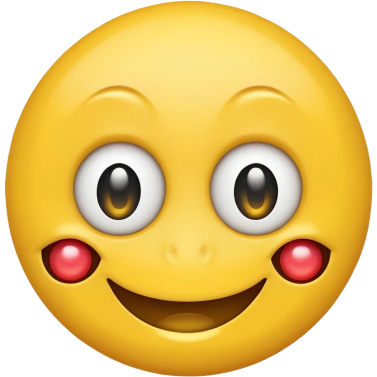 emoji that is the same as a regular smiley face but add another eye in the middle of the other two emoji