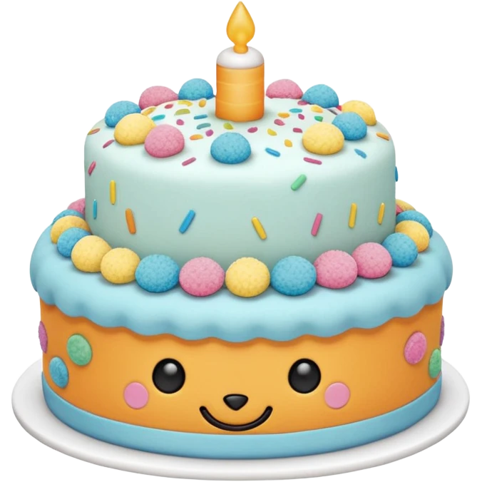 Jellycat stuffed animal cake emoji