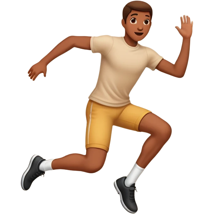 Человек прыгает emoji