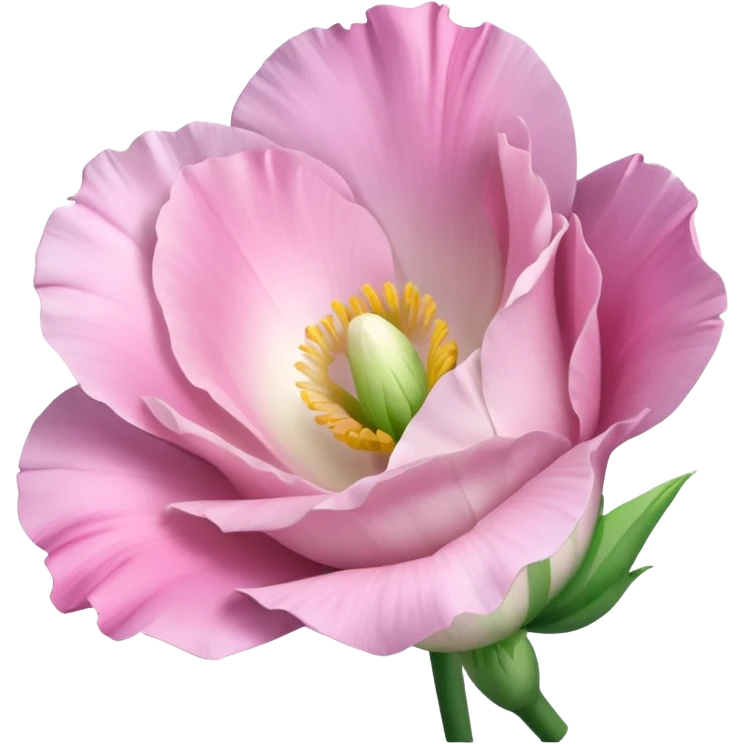 Beautiful light pink flower Eustoma emoji