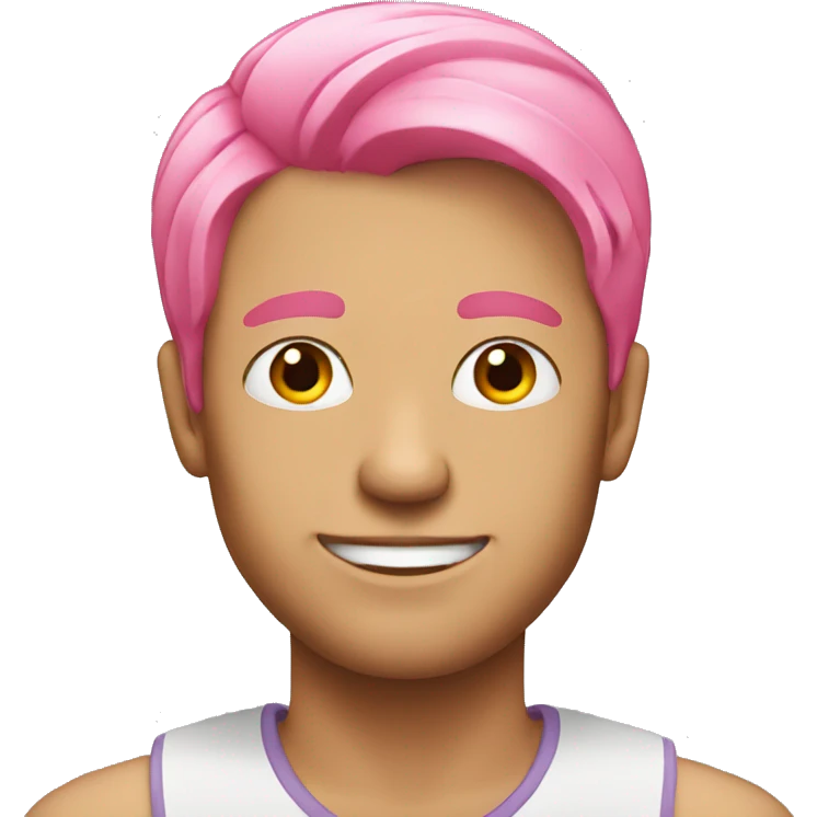 A guy with pink hair  emoji