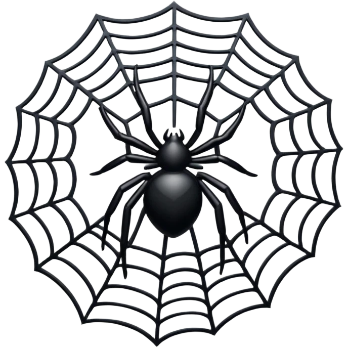 goth spiderweb emoji