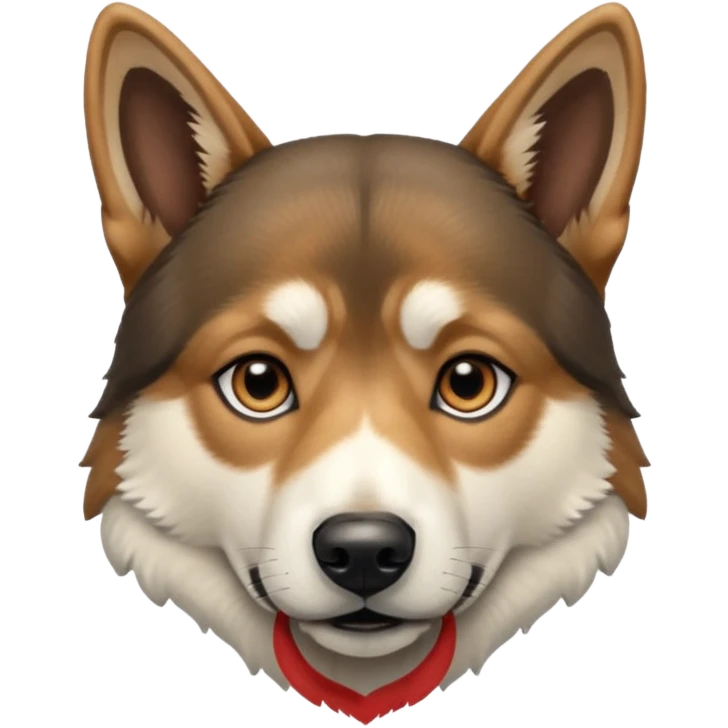 Husky German shepherd mix a little darker  emoji