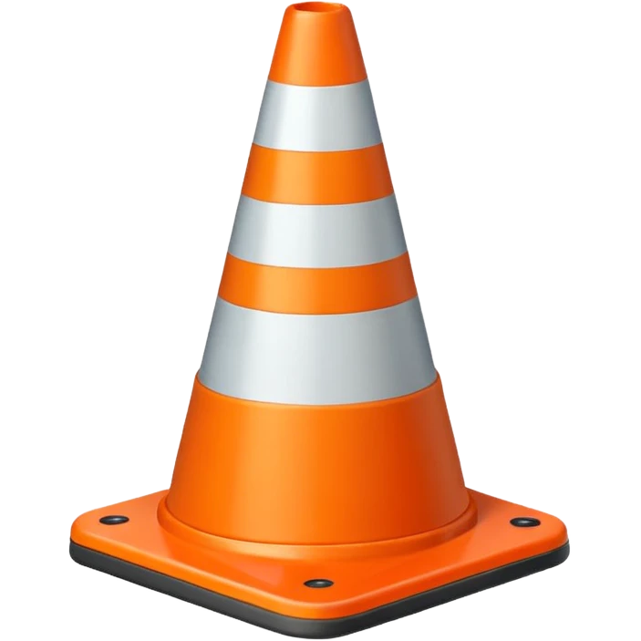 Trafic cone color 52 180 235 emoji