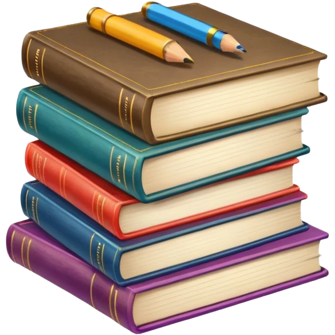 libros coloridos emoji