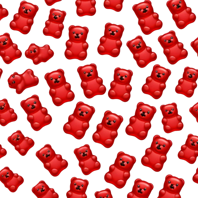 red Gummy Bears emoji
