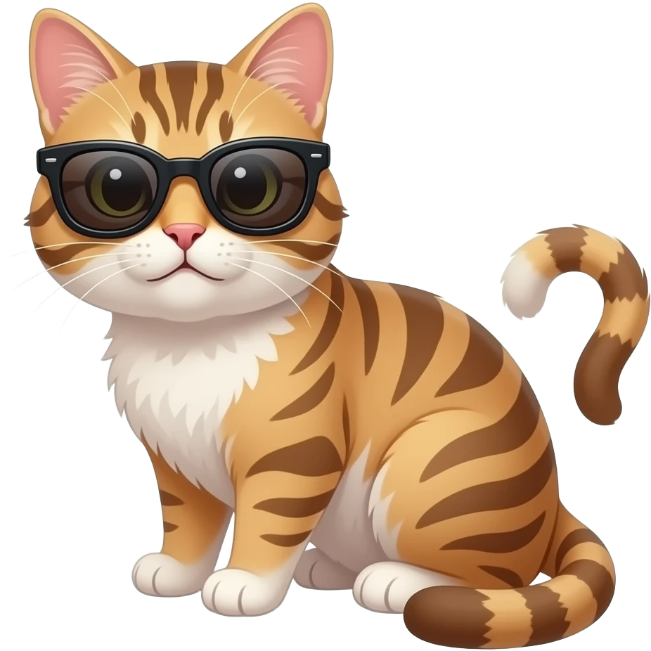 Cat wearing sunglasses emoji