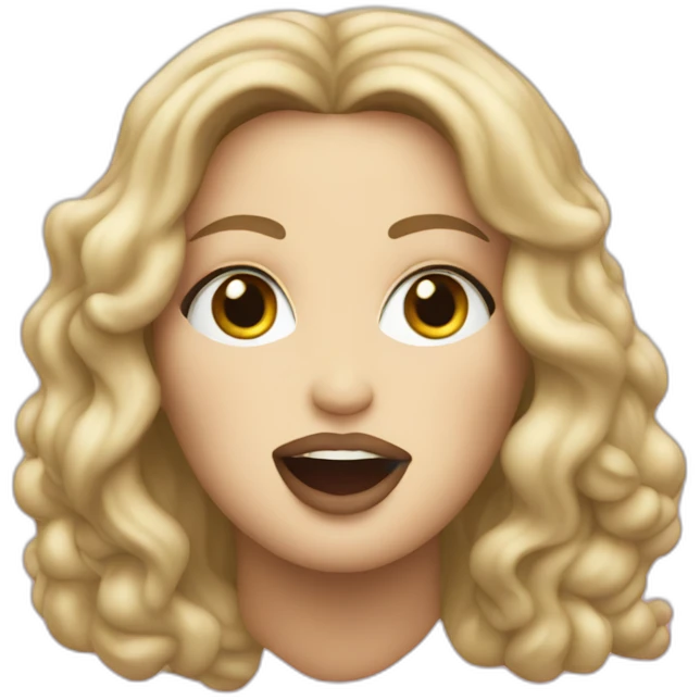 madonna singing hung up emoji