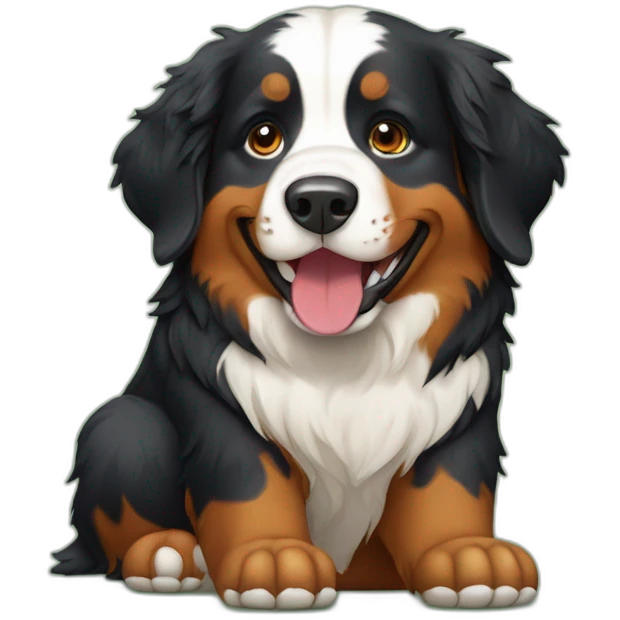 Bernese Mountain Dog Play ball emoji
