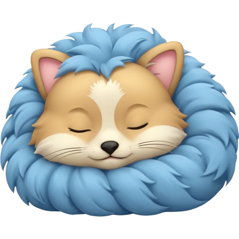 Animal sleeping cute emoji