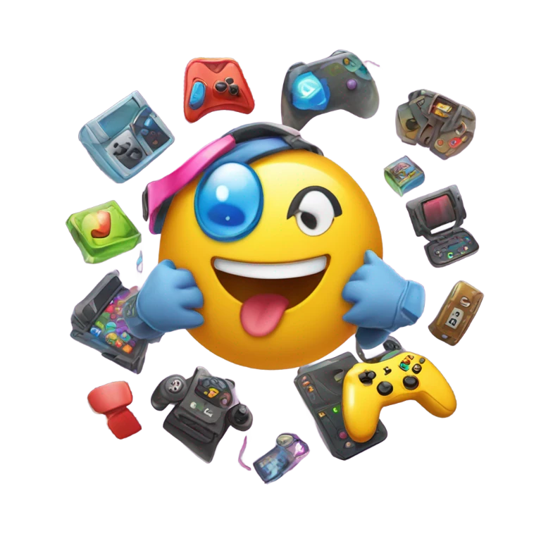 emoji playing video games emoji
