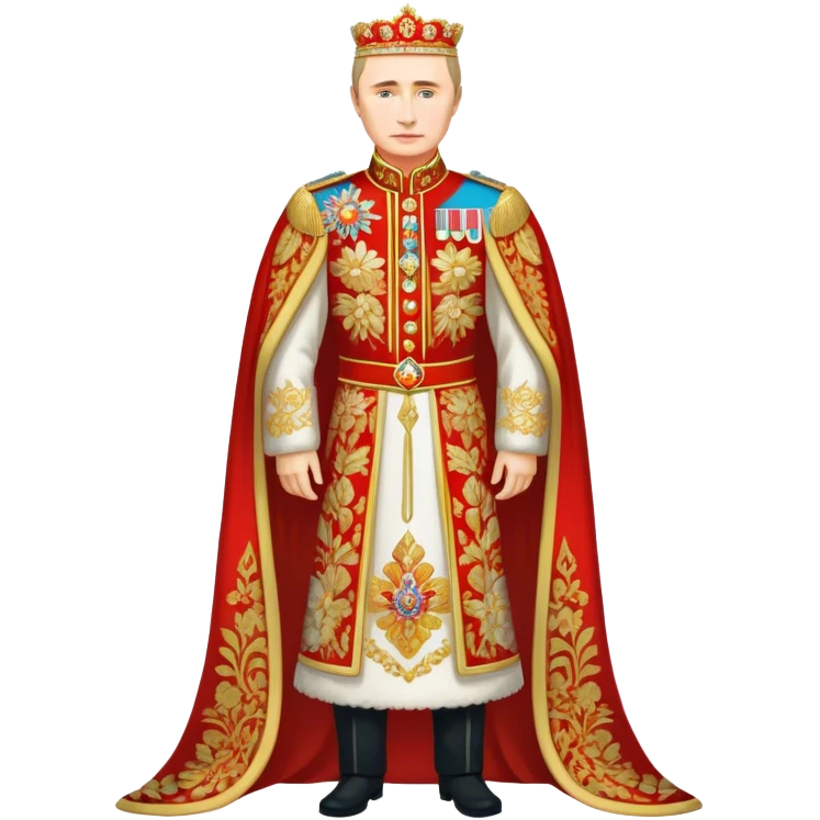 Putin full body in Romanov dress emoji