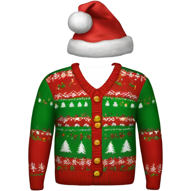 Realistic Ugly Christmas sweater emoji
