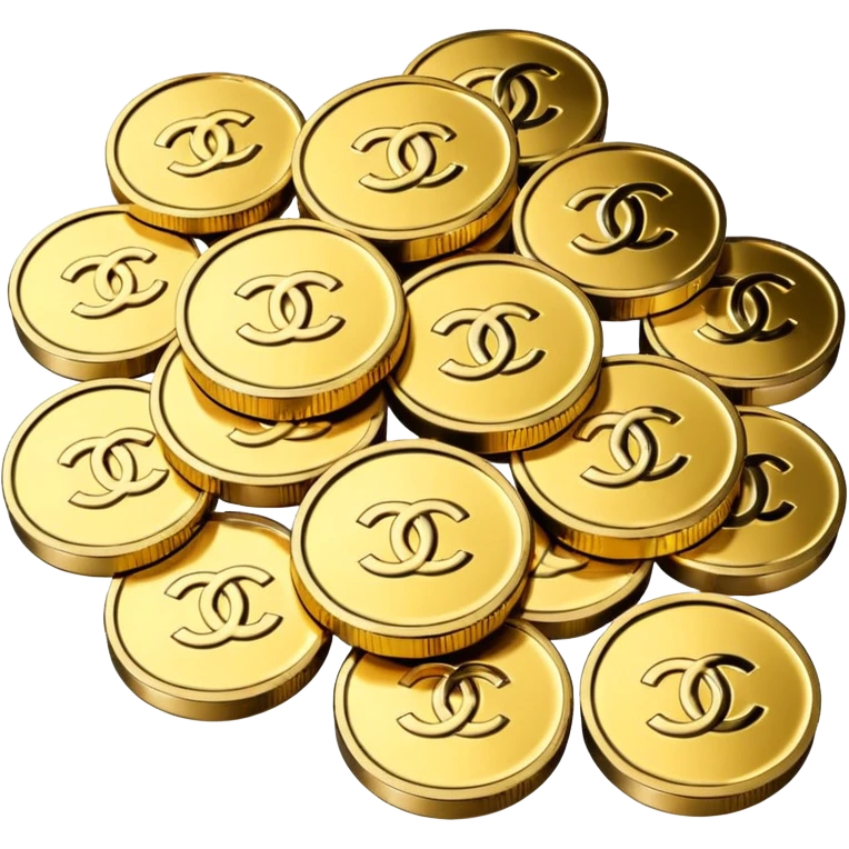 chanel coins pile emoji