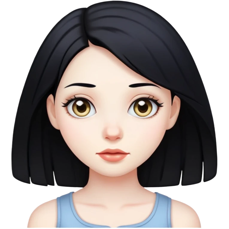 girl with black hair emoji