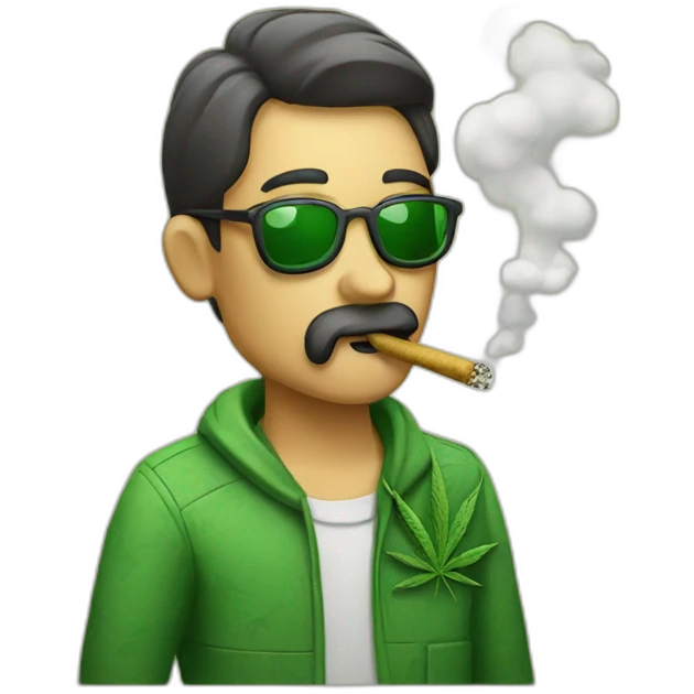 cannabis smoker emoji