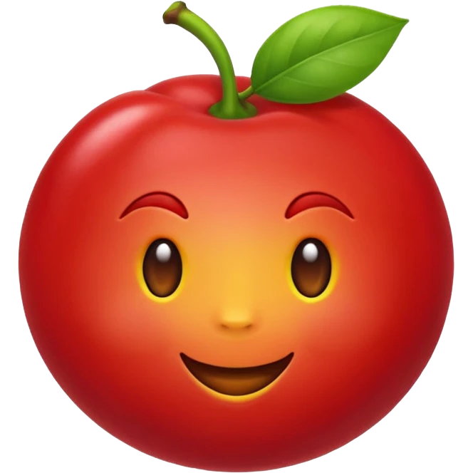 Eu quero um emoji de acerola, SEM CARINHA, NÃO COLOCA ROSTO NO EMOJI emoji