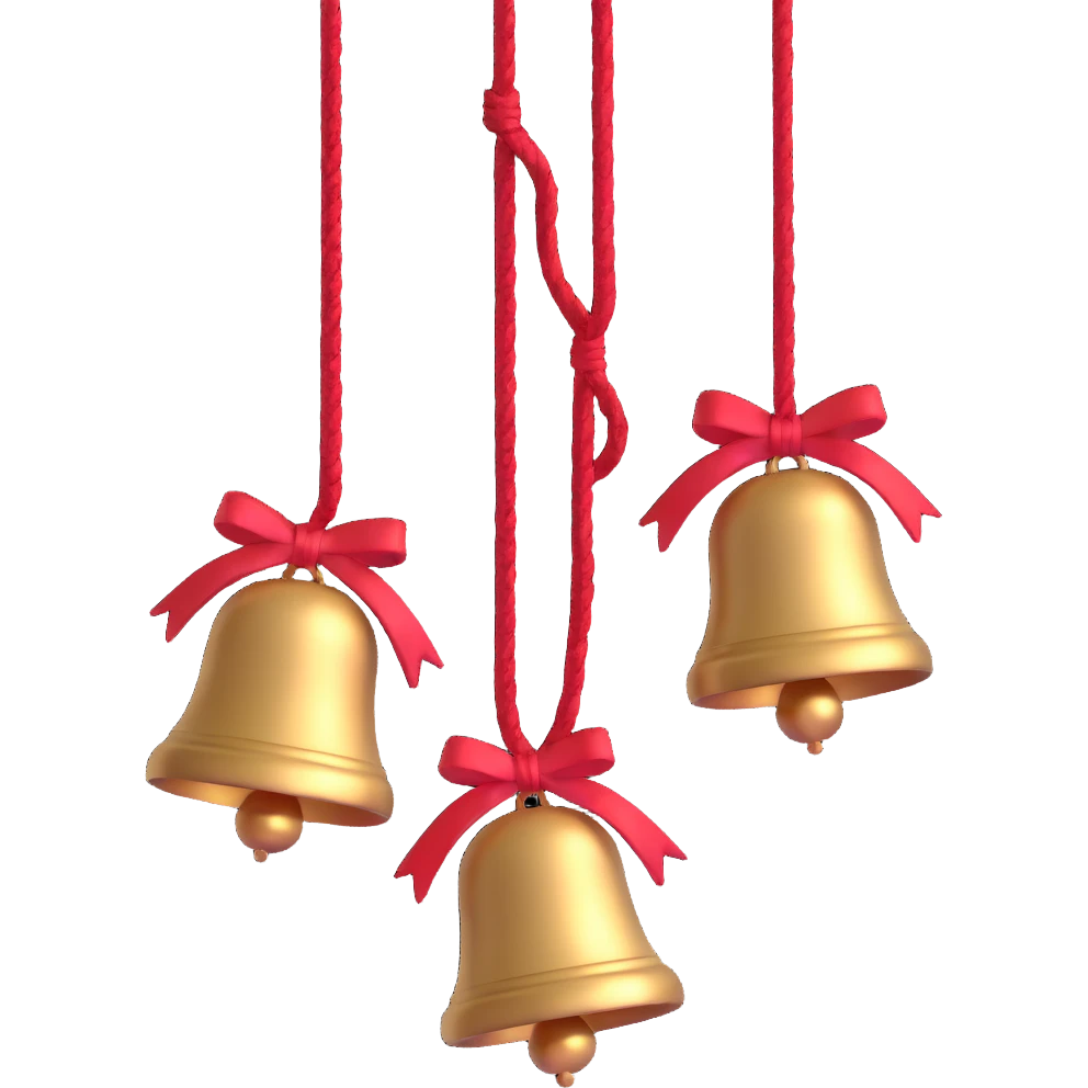 metallic ghungroo bells tied with red thread, used in Indian dance emoji