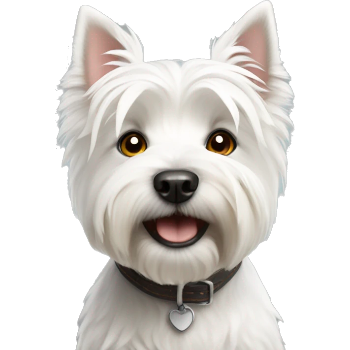 Cute West Highland white terrier dog  emoji