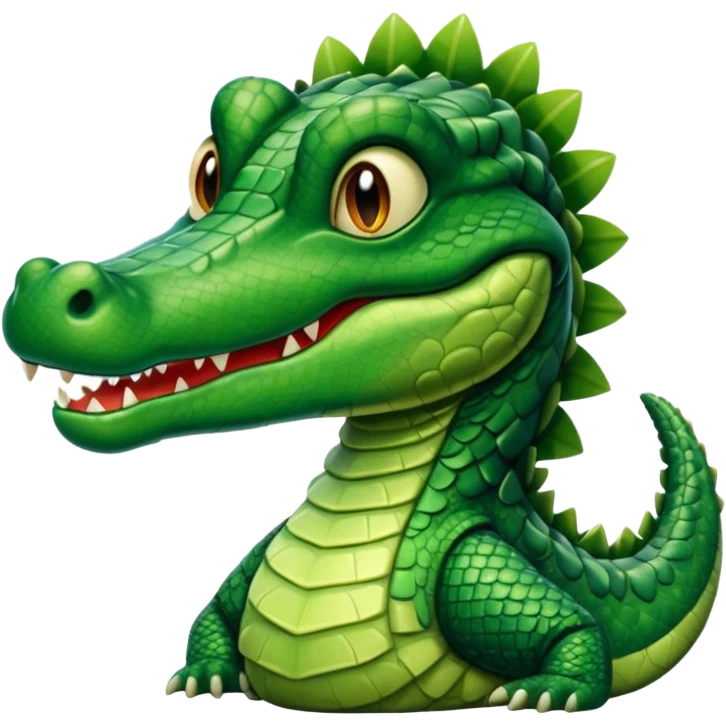 Aligator wearing muslim hat emoji