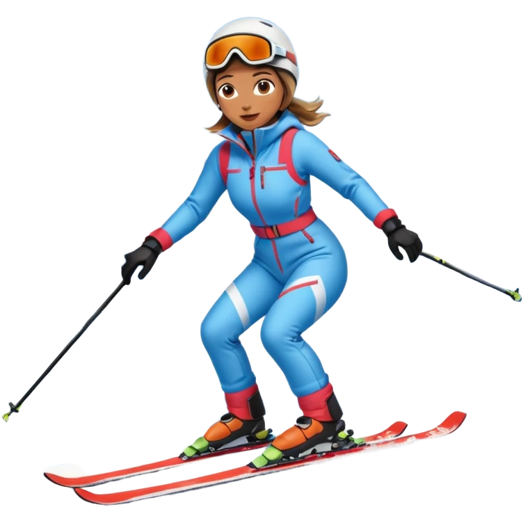 Woman Skiing, Matterhorn emoji