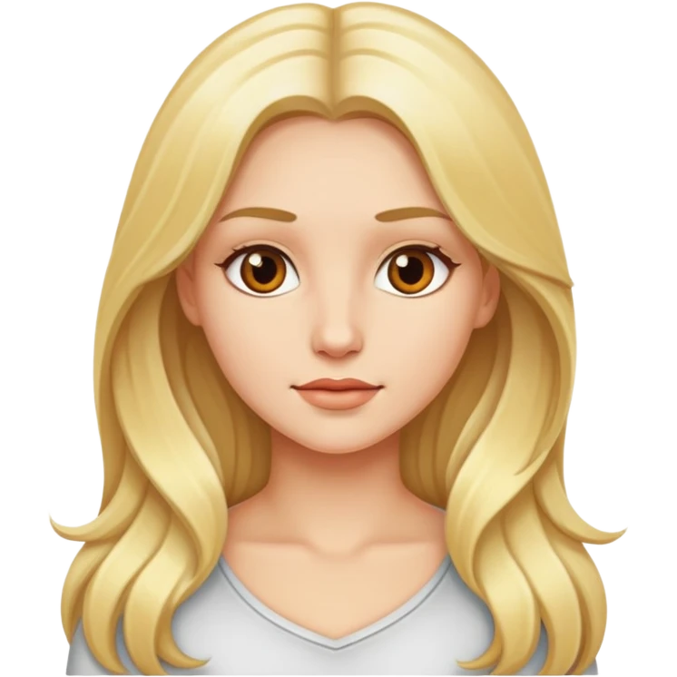 Hot blonde emoji