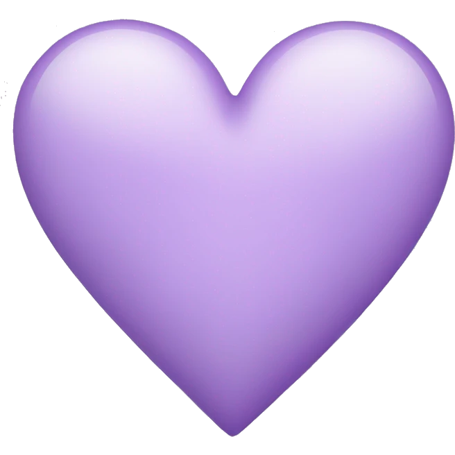 Light violet Heart emoji