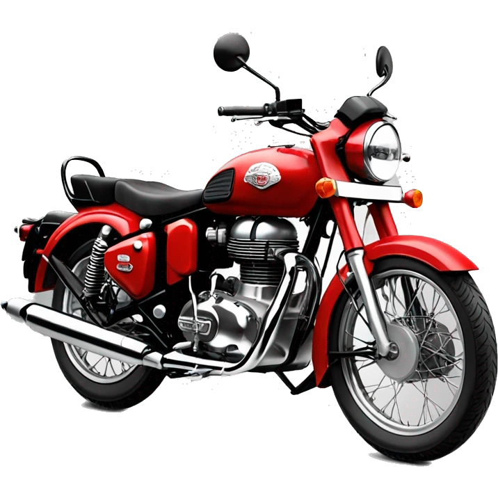 royal enfield classic 350 redditch red BS3  emoji
