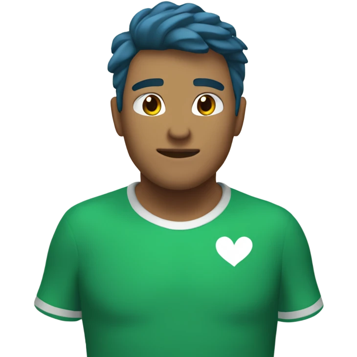 corazón verde azulado emoji