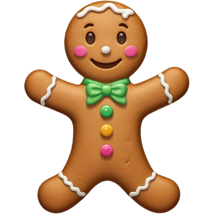 Gingerbread man emoji