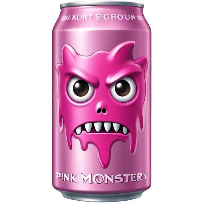 pink can monster energy drink emoji