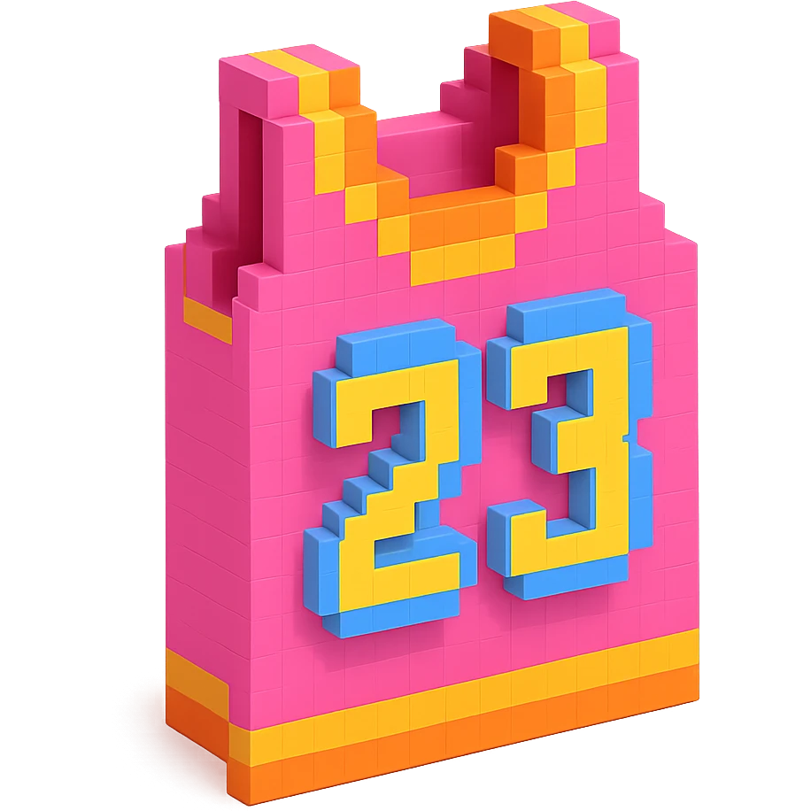 розовая баскетбольная майка с надписью "23", no background emoji