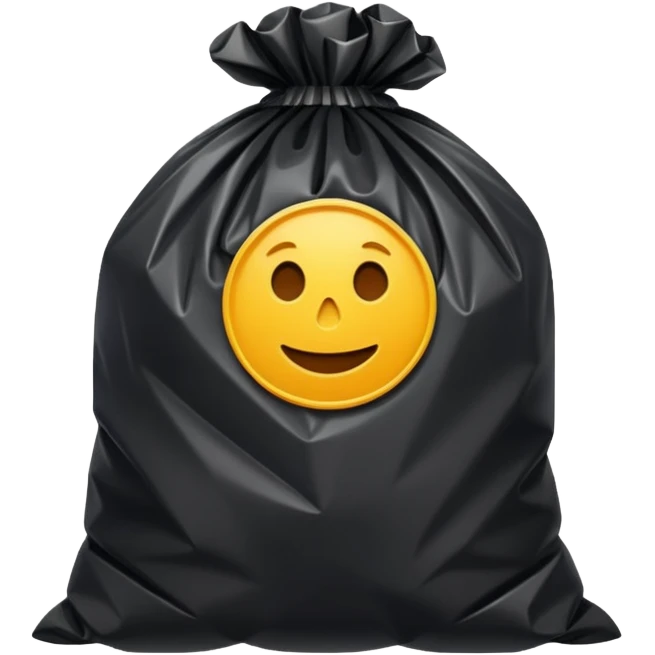 Trash bag emoji