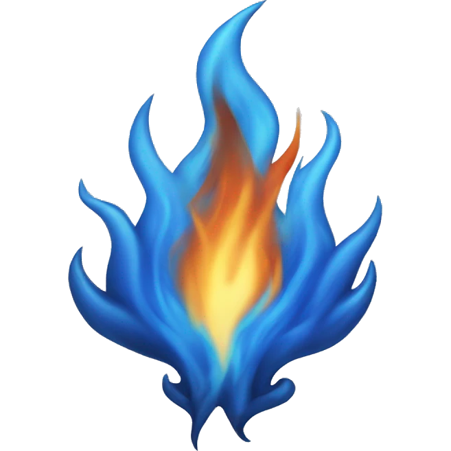 blue fire emoji