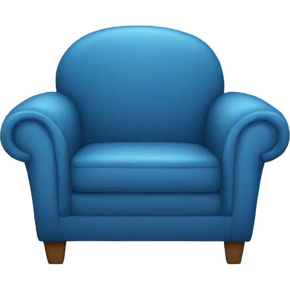 blue couch chair emoji