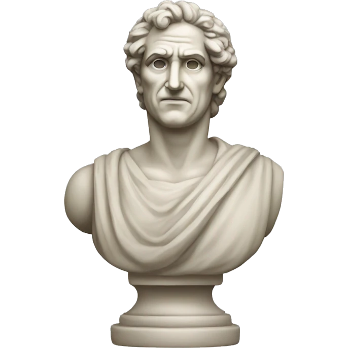 Greek statue of a smart man emoji