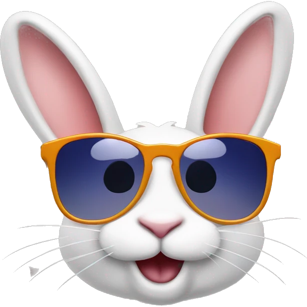 happy rabbit sunglasses emoji