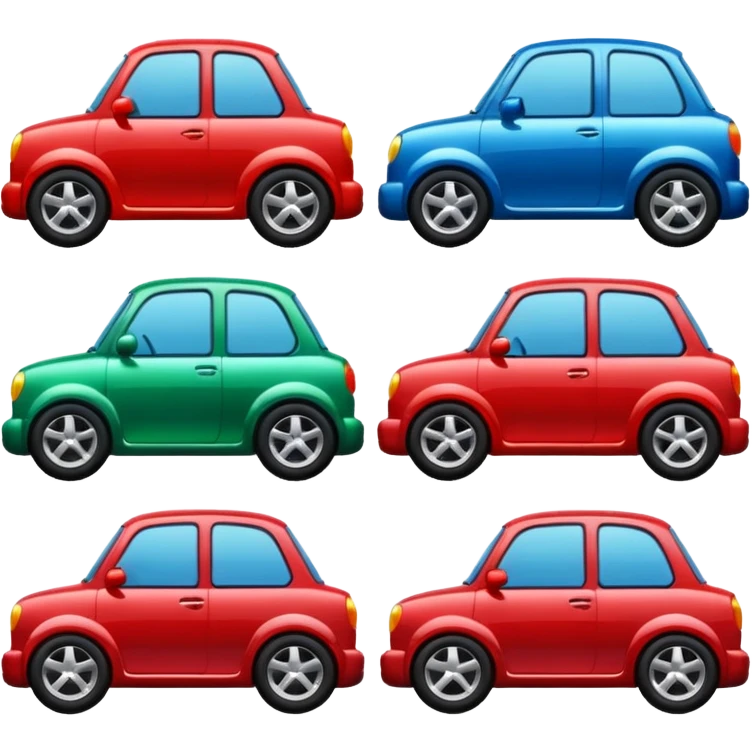 car (give me some color examples) emoji