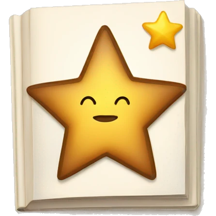 book with a star emoji