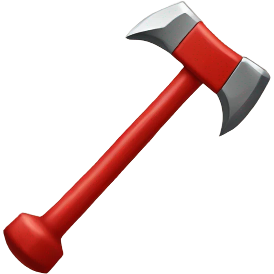 Red hammer  emoji