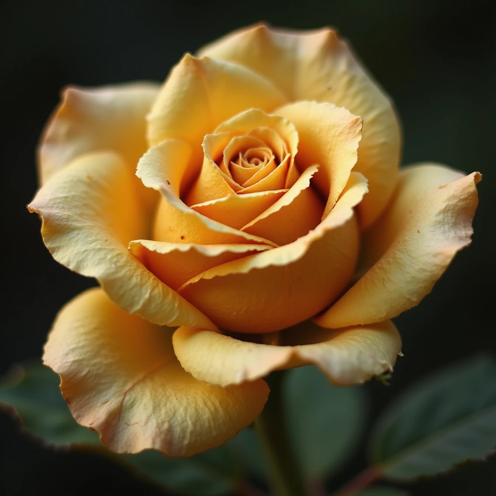 gold rose, realistic style emoji