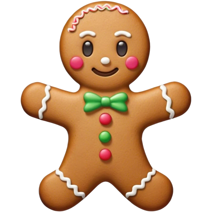 Имбирный человечек emoji
