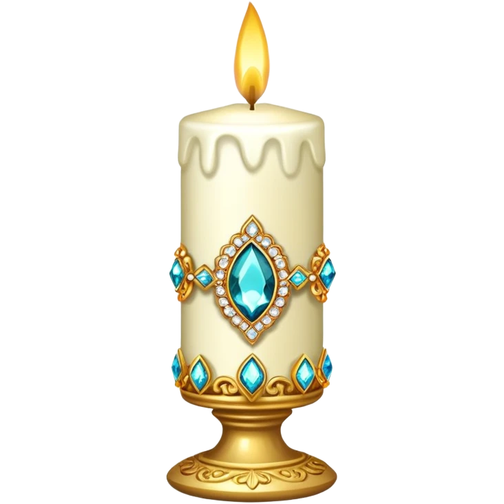 Bejeweled candle emoji